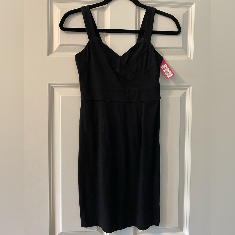 Black Cotton Mini Dress, tags on, never worn